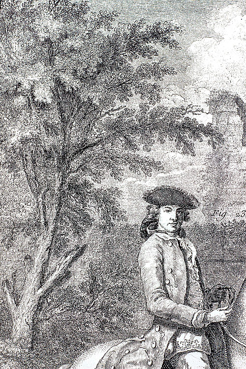 Серия гравюр "Манеж", художник Benard Fecit, корень красного дерева, Франция, 1769-1799 гг.