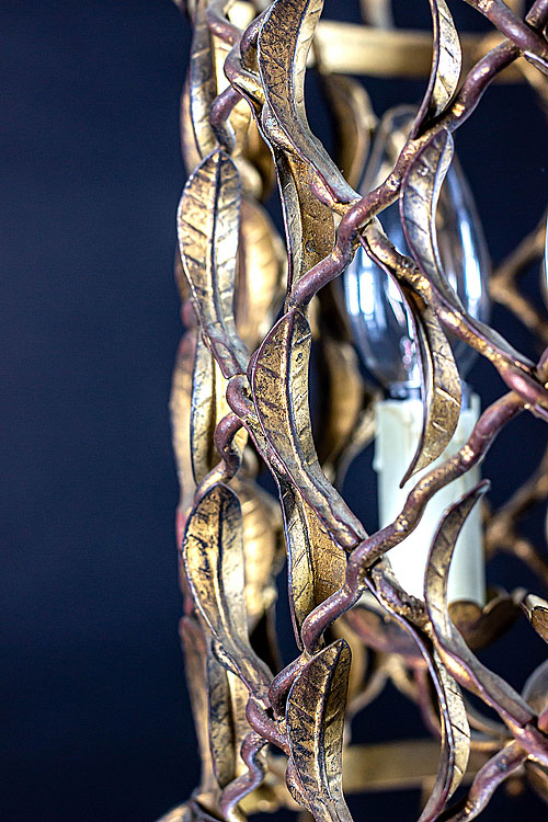 Фонарь металлический "Филипп", золочение, Франция, середина XX века
