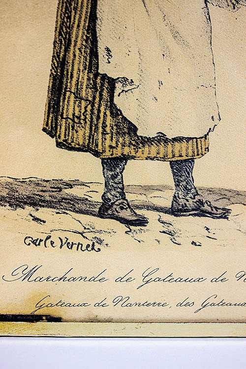 Литография "Крестьянская жизнь", Карл Верне, Франция, середина XIX века