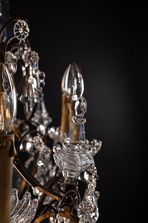 Люстра "Помпе", стиль Людовика XV, хрусталь, бронза, Франция, рубеж XIX-XX вв