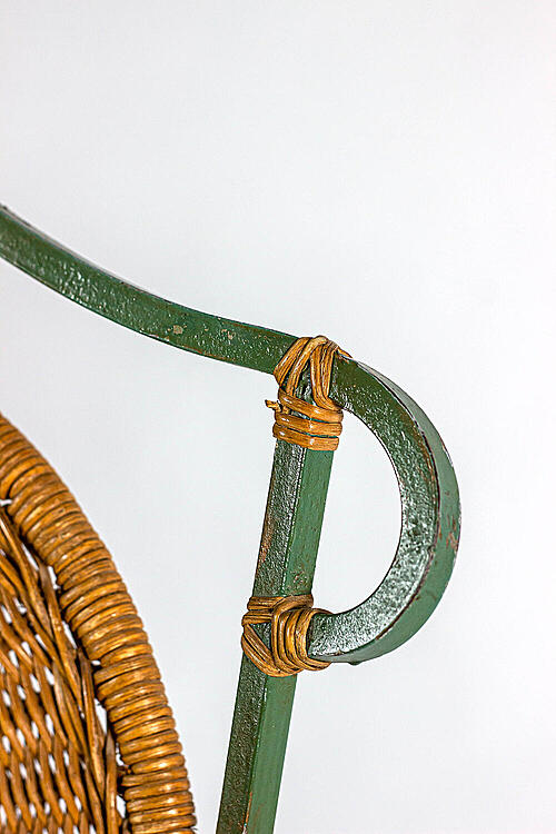 Набор плетеной мебели "Турень", металл, ротанг, Франция, вторая половина XX века