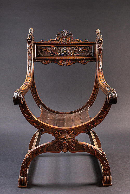 Кресло "Дантеска", резьба по дереву, Франция, рубеж XIX - XX века