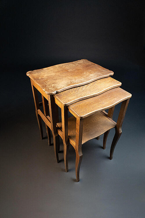 Комплект приставных столиков "Робер", дерево, Франция, середина XX века