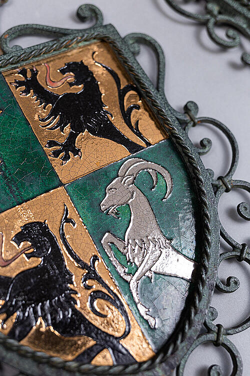 Гербовые щиты "Альпы", бронза, металл, Франция, первая половина XX века