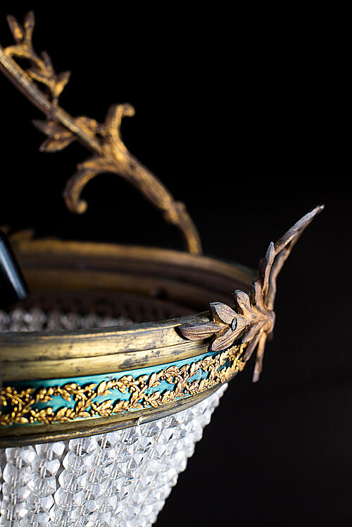 Люстра "Эмиль", бронза, стекло, Франция рубеж XIX-XX вв.