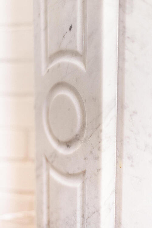Камин "Людовик", каррарский мрамор, Франция, первая половина XX века