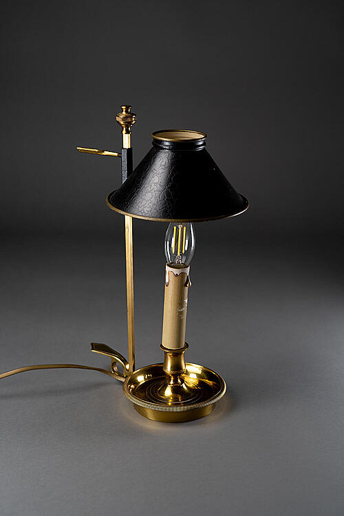 Лампа настольная "Свеча", латунь, Франция, первая половина XX века