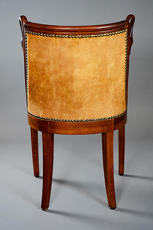 Набор из шести стульев "Леда", резьба по дереву, бархат, Франция, вторая половина XIX века