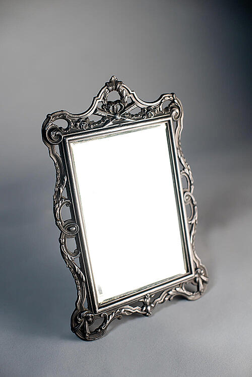 Зеркало настольное "Облик", металл, Франция, середина XX века