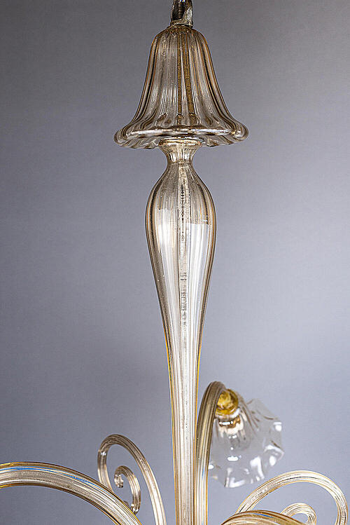 Люстра "Тюльпан", муранское стекло, Италия, середина XX века