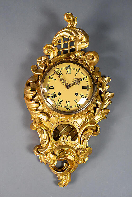 Часы настенные "Волна", рококо, Швеция, середина XX века