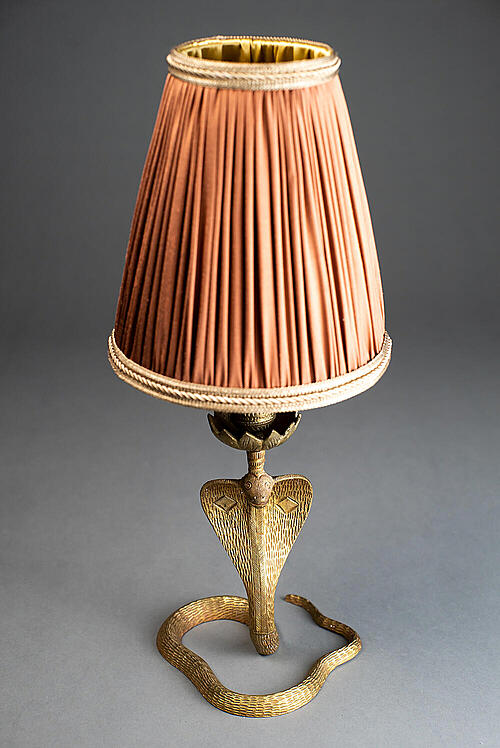 Лампы парные "Кобра", бронза, Франция, первая половина XX века