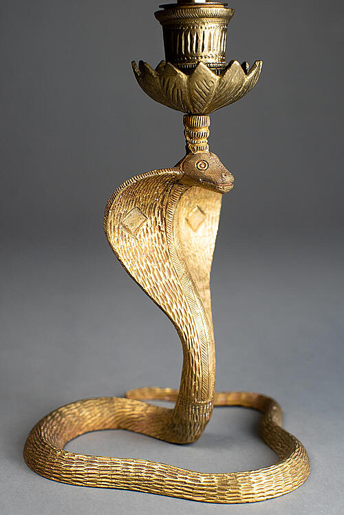 Лампы парные "Кобра", бронза, Франция, первая половина XX века