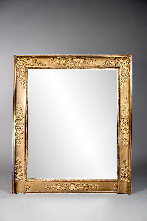 Зеркало "Пальметта", стиль "Ампир", дерево, рельеф, левкас, золочение, Франция, рубеж XIX-XX вв