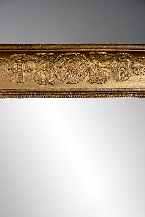 Зеркало "Пальметта", Ампир, дерево, рельеф, левкас, золочение, Франция, начало XIX века