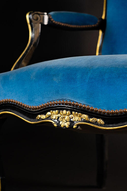 Кресла парные "Лапис", стиль Наполеона III, первая половина XX века