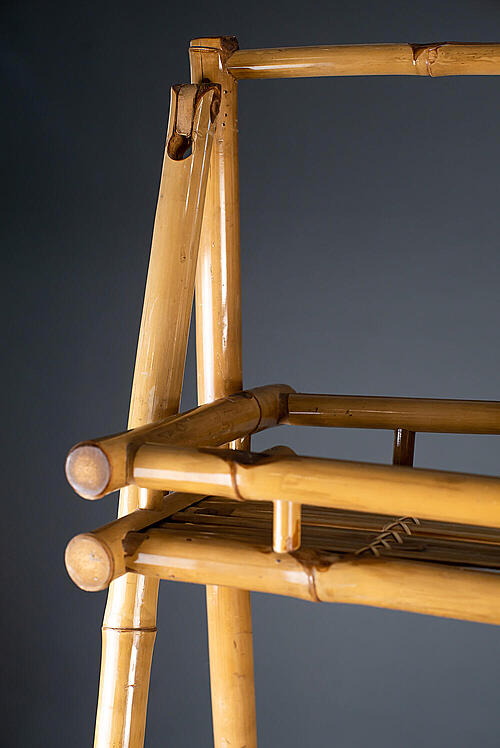 Этажерка винтажная "Клеман", бамбук, Франция, вторая половина XX века