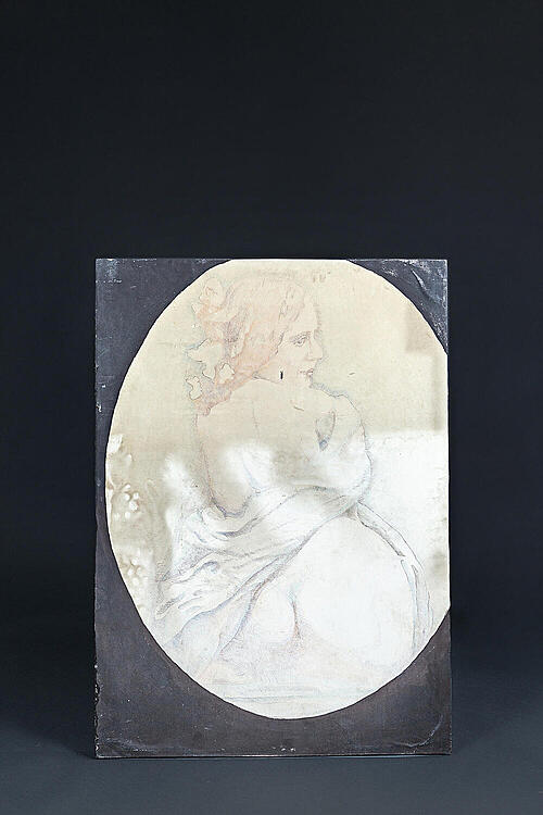 Картина "Обнаженная", неизвестный автор, пастель, Франция, середина XX века