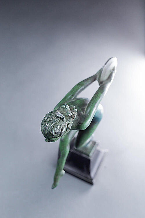 Скульптура "JOIE", по модели Garcia для мастреской Max Le Verrier, патинированный металл, Франция, п