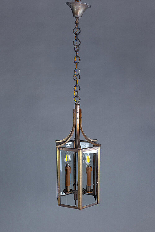 Фонарь "Верье", латунь, стекло, Франция, первая половина XX века