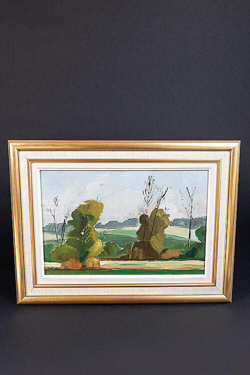 Картина "Пейзаж", автор Vidberg, холст, масло, середина XX века