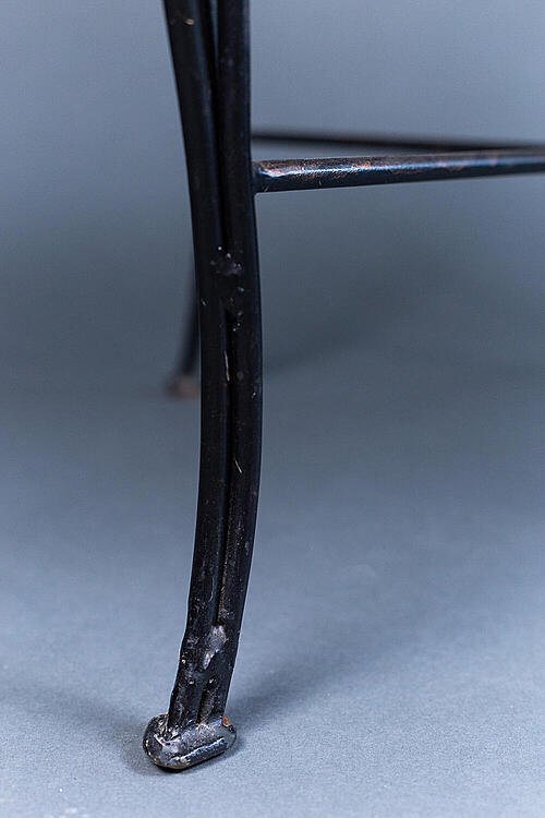 Кресло "Ферран", металл, роспись, ротанг, Франция, первая половина XX века