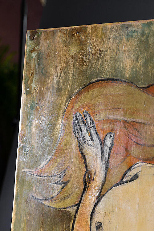 Картина "Passion", дерево, акрил, Вячеслав Ерещук