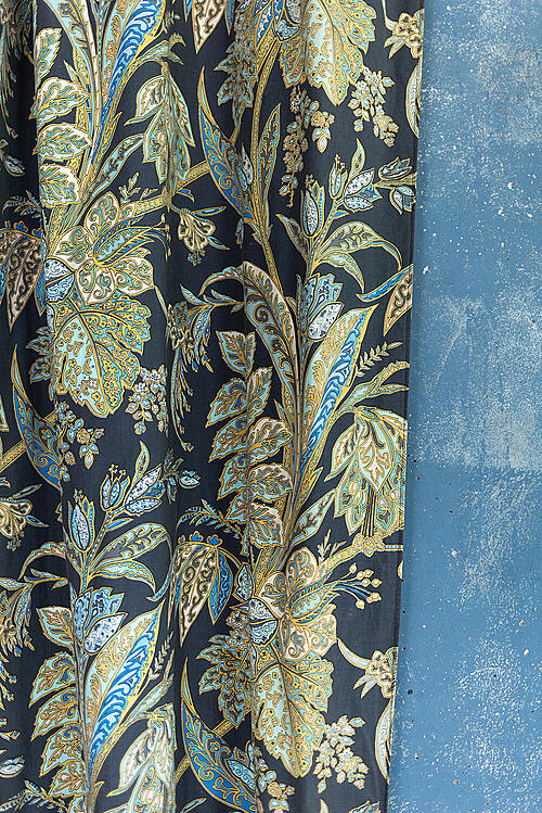 Шторы винтажные "Гарден", текстиль, Франция, вторая половина XX века