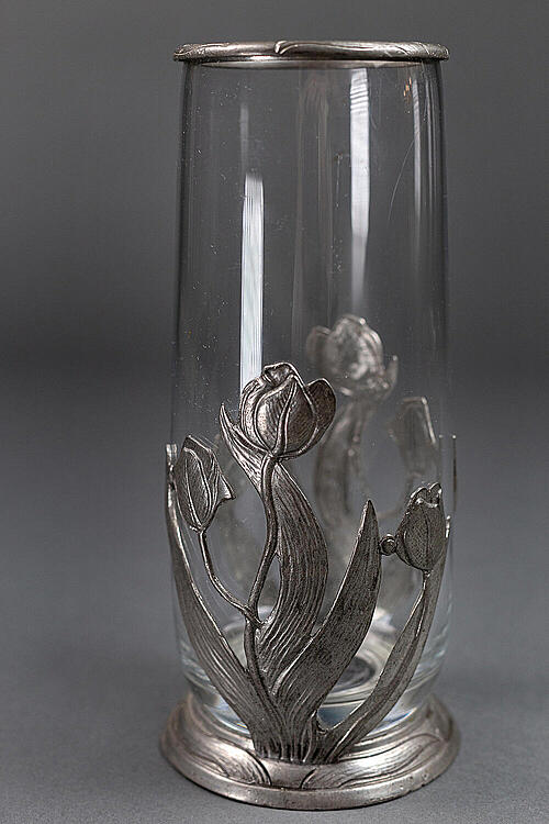 Ваза "Тюльпан", стекло, олово, Италия, первая половина XX века