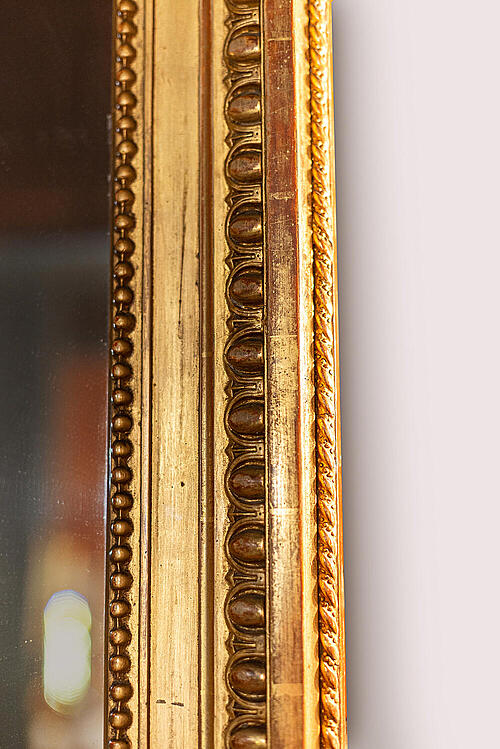 Зеркало "Дуэт", дерево, левкас, сусальное золото, Франция, вторая половина XIX  века