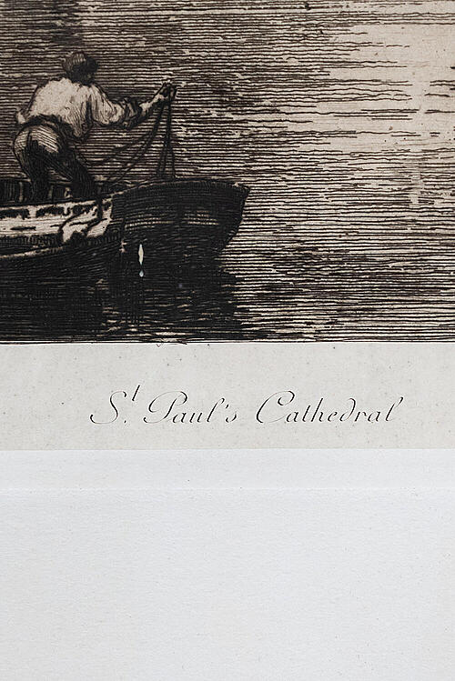 Гравюра "Собор  Св. Павла", автор A. Clement по гравюре Lucien Gautier, Франция, рубеж XIX-XX вв