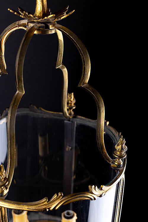 Фонарь "Шарлю", рококо, бронза, стекло, Франция, начало XX века