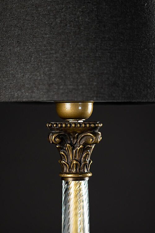 Настольные лампы "Коринф", бронза, стекло, Франция, середина XX века