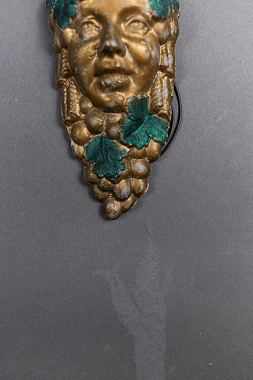Комплект бра "Маскарон", латунь, Франция, середина XX века