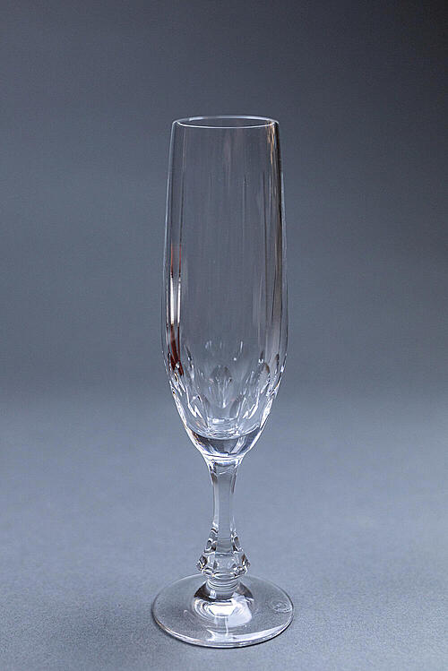 Комплект бокалов для шампанского "CRISTALLERIES DE LORRAINE", хрусталь, Франция, середина XX вв.