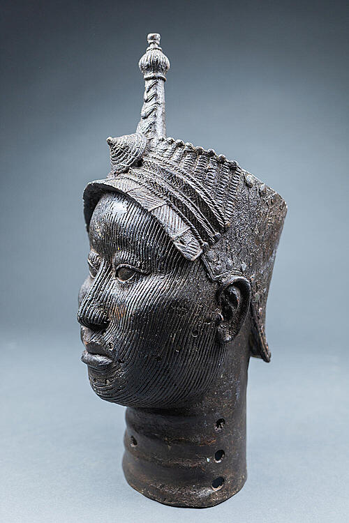 Скульптура "Голова из Ифе", бронза, народ йоруба, Нигерия, середина XX века