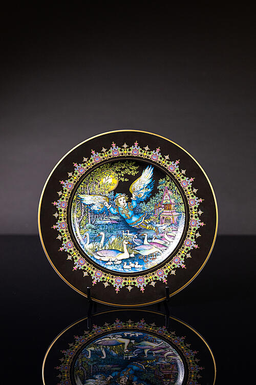 Декоративная тарелка "Лутоня", ручная роспись, Villeroy & Boch, Германия, 1980-е гг