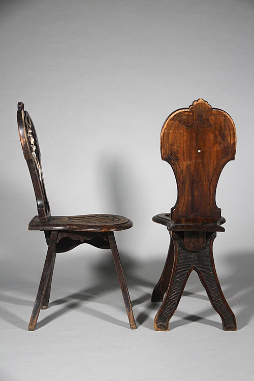 Парные стулья "Скабелло", в стиле Неоренессанс, Франция, конец XIX века