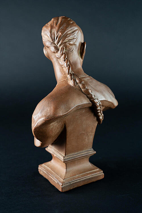 Скульптура "Китаец", терракота,  по модели Жан-Батиста Карпо, Франция, рубеж XIX-XX вв.
