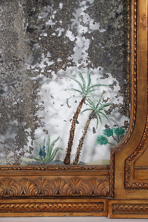 Парные зеркала "Жюль Верн", золоченое дерево, гипс, вторая половина XIX века
