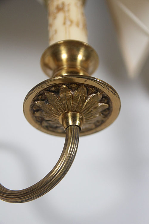 Парное бра с абажуром, бронза, Франция, рубеж XIX-XX вв.