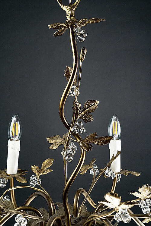 Люстры парные "Фиона", бронза, стекло, Франция, первая половина XX века
