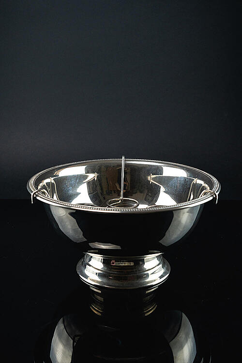 Кулер для шампанского и бокалов "Сет", металл, серебрение, Франция, середина XX века