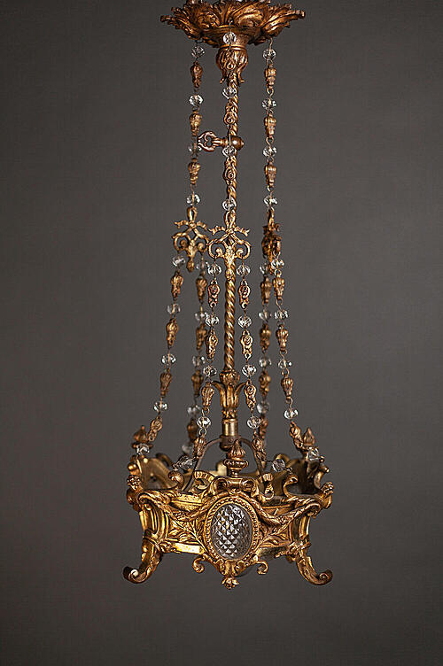 Люстра "Маркиз", бронза, хрусталь, Франция, вторая половина XIX века
