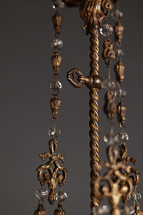 Люстра "Маркиз", бронза, хрусталь, Франция, вторая половина XIX века