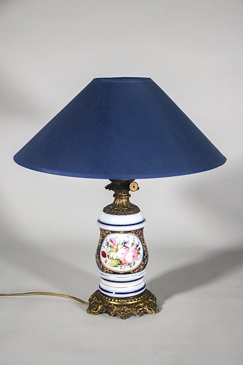Лампа настольная, фарфор "Старый Париж", Франция, XIX век