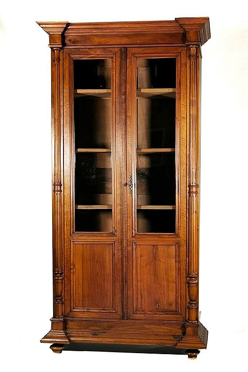Шкаф-библиотека, стеклянные дверцы, Франция, конец XIX, начало XX века