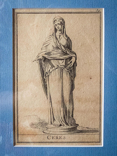 Серия из 8 гравюр «Icones et segmenta», автор Франсуа Перье, Франция, первая половина XVIII века