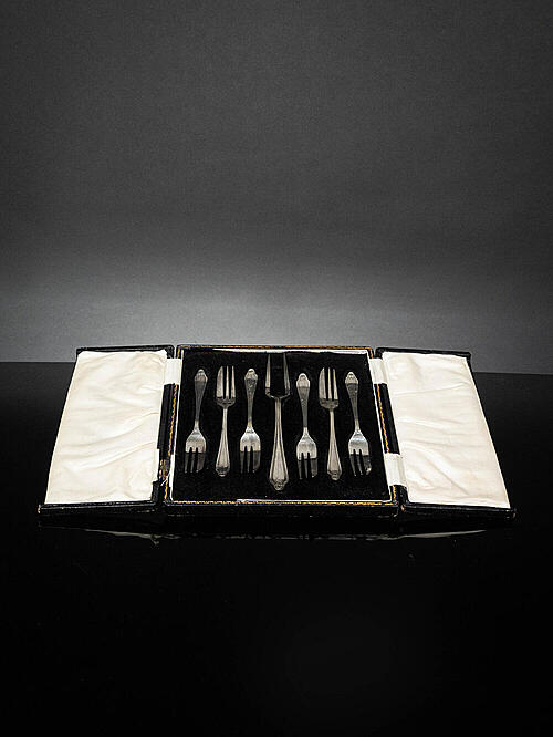 Комллект для подачи торта "Розмари", серебрение, E.P.N.S., Шеффилд, Англия, ок.1930г.