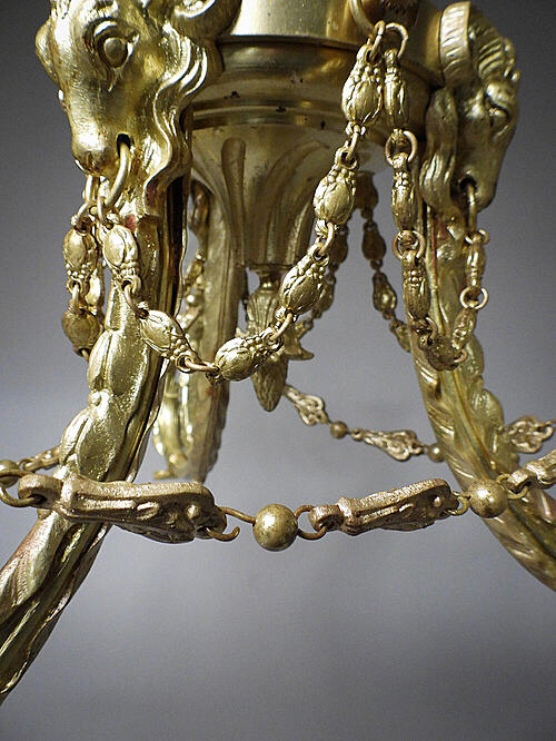Люстра "Линетт", бронза, стекло, Франция, начало XX век